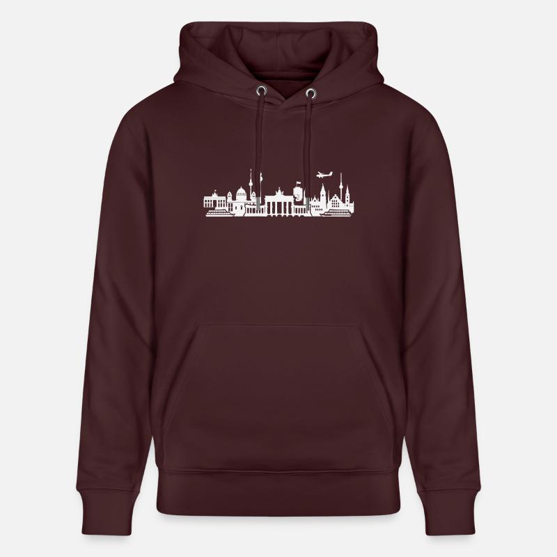 Horizon de Berlin - Sweat à capuche bio CRUISER Stanley/Stella Unisexe - maroon