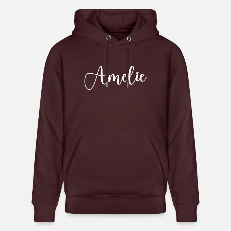 amelie name - Stanley/Stella Unisex Bio-Hoodie CRUISER  - Maroon