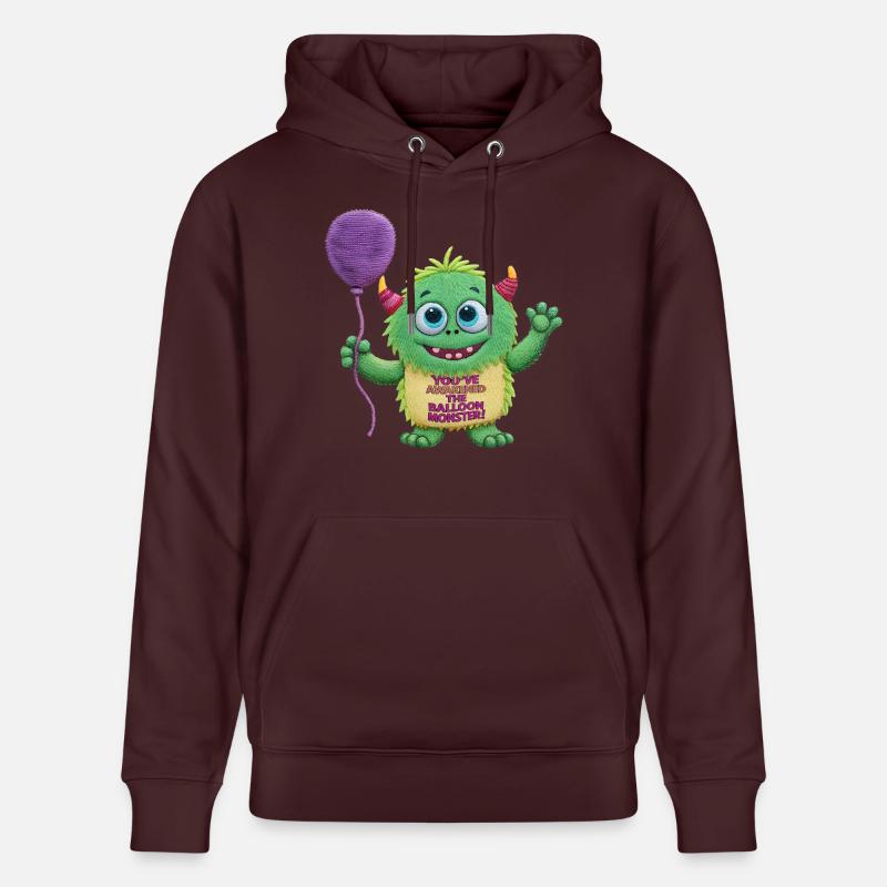Monstre de ballon - Sweat à capuche bio CRUISER Stanley/Stella Unisexe - maroon