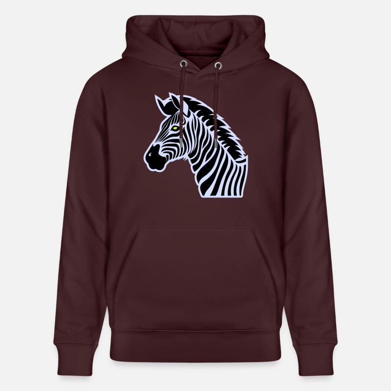 zèbre - Sweat à capuche bio CRUISER Stanley/Stella Unisexe - maroon