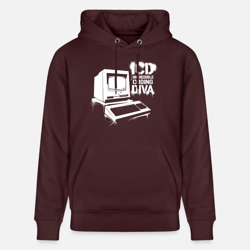Expert en codage précis - Sweat à capuche bio CRUISER Stanley/Stella Unisexe - maroon