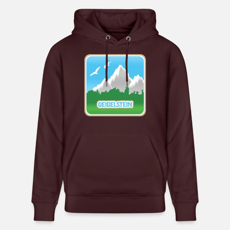 Geigelstein - Sweat à capuche bio CRUISER Stanley/Stella Unisexe - maroon