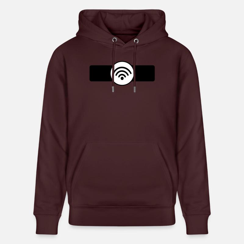 Wifi - Sweat à capuche bio CRUISER Stanley/Stella Unisexe - maroon