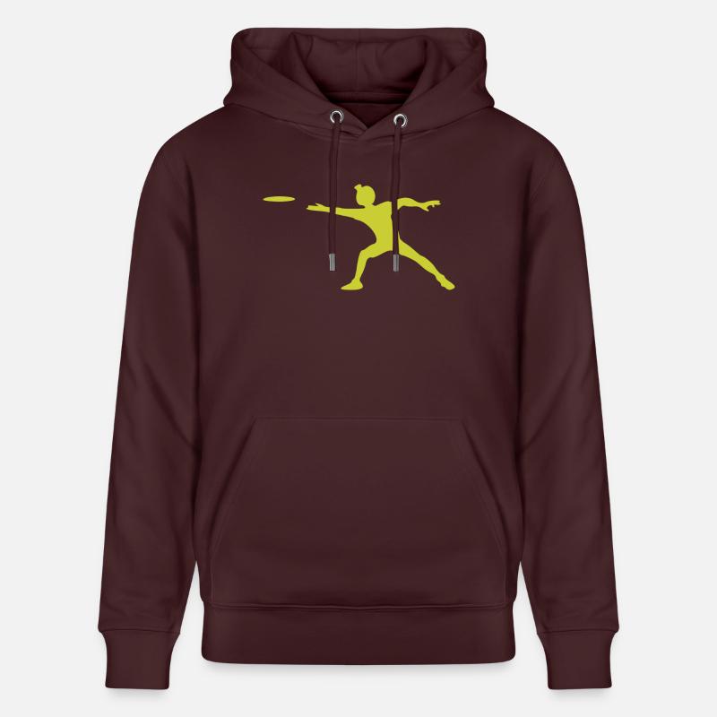 discus diskus diskuswerfer - Stanley/Stella Unisex Bio-Hoodie CRUISER  - Maroon