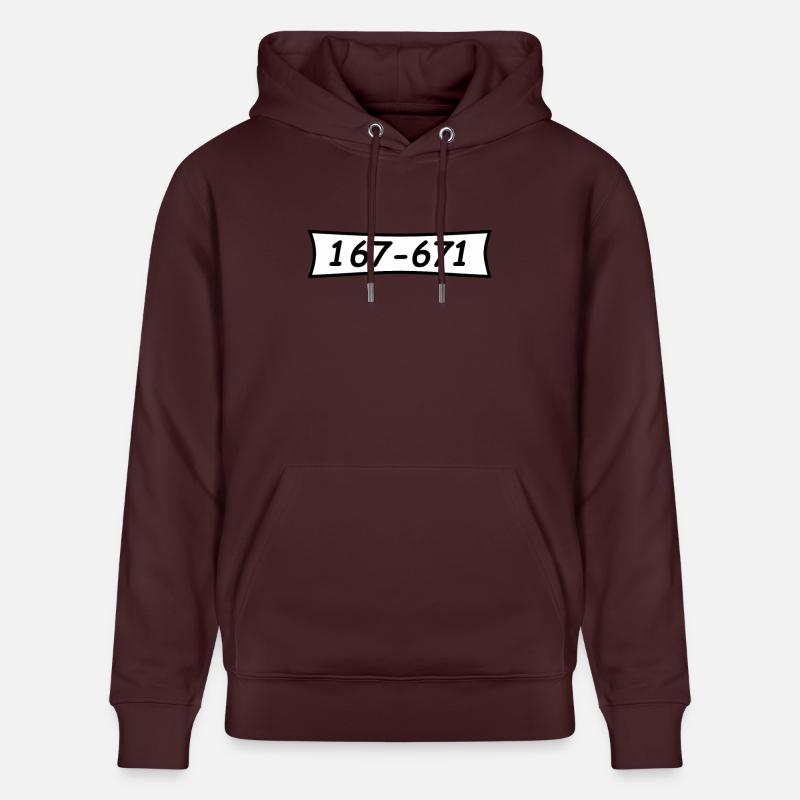 Panzerknacker numéro 167 671 - Sweat à capuche bio CRUISER Stanley/Stella Unisexe - maroon