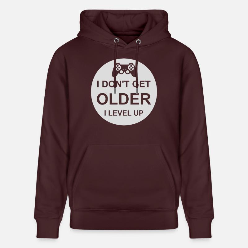 Vieillir - Sweat à capuche bio CRUISER Stanley/Stella Unisexe - maroon
