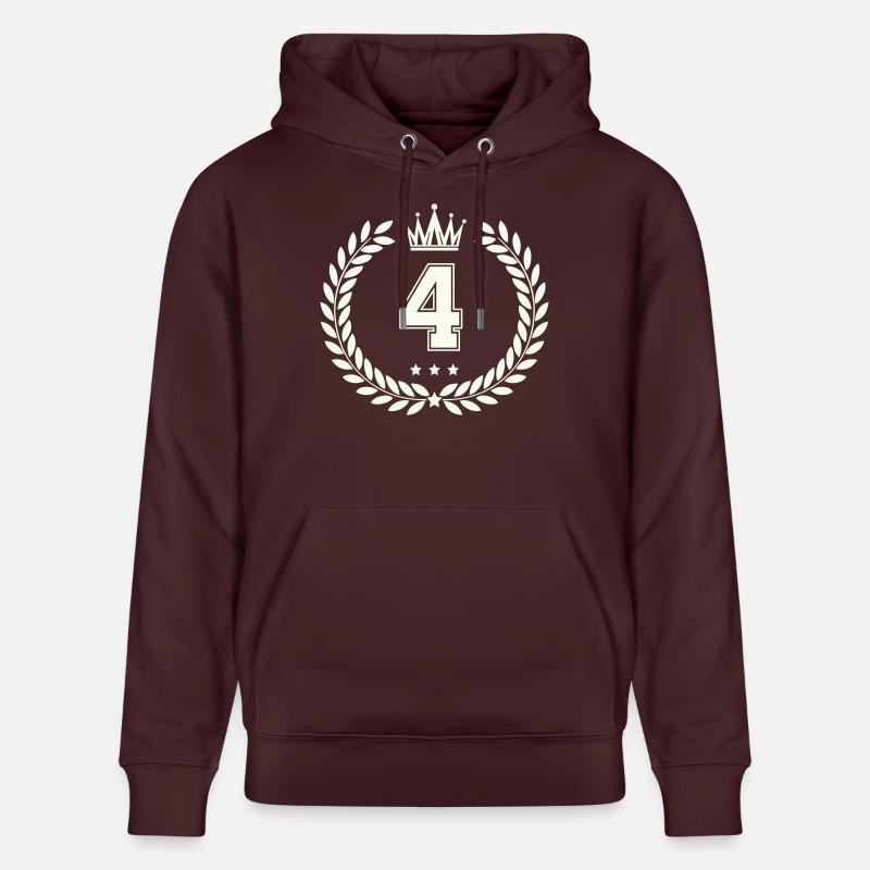 Armoiries 4 - Sweat à capuche bio CRUISER Stanley/Stella Unisexe - maroon