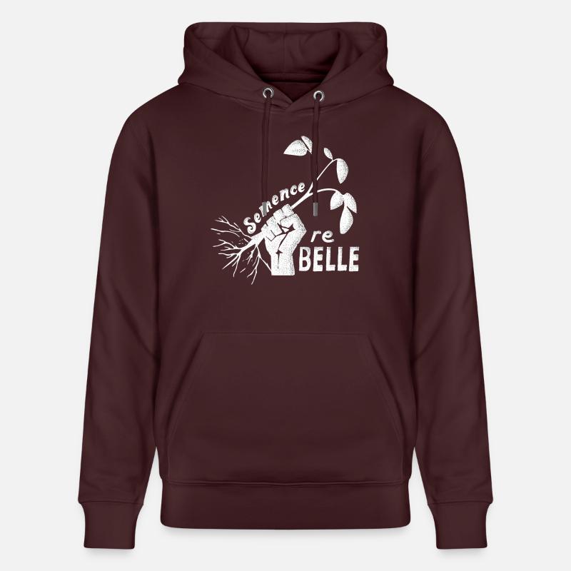Semence rebelle (b) - Sweat à capuche bio CRUISER Stanley/Stella Unisexe - maroon