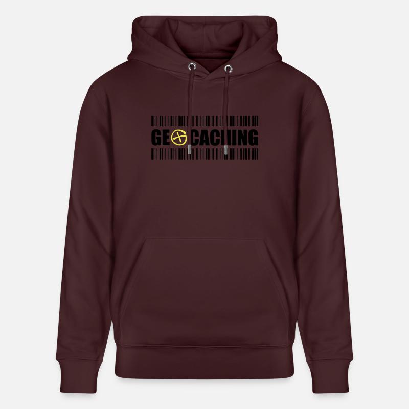 Geocaching Barcode - 2colors - 2O12 - Stanley/Stella Unisex Bio-Hoodie CRUISER  - Maroon