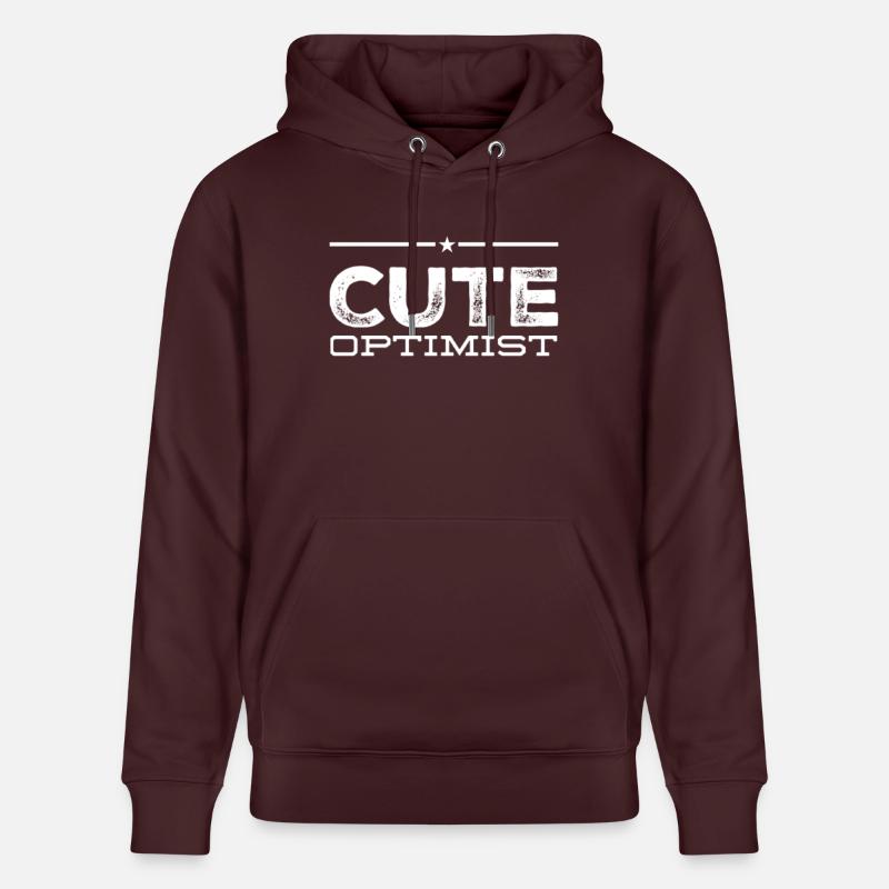 Optimiste mignon - Sweat à capuche bio CRUISER Stanley/Stella Unisexe - maroon