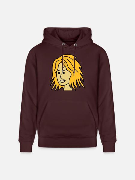 Angry Woman Face - Stanley/Stella CRUISER Unisex Organic Hoodie - maroon