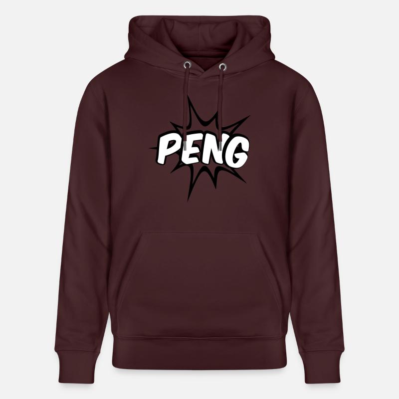 Peng Comic Design - Sweat à capuche bio CRUISER Stanley/Stella Unisexe - maroon