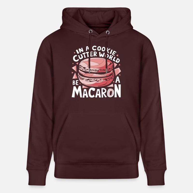 Soyez unique comme un macaron - Sweat à capuche bio CRUISER Stanley/Stella Unisexe - maroon