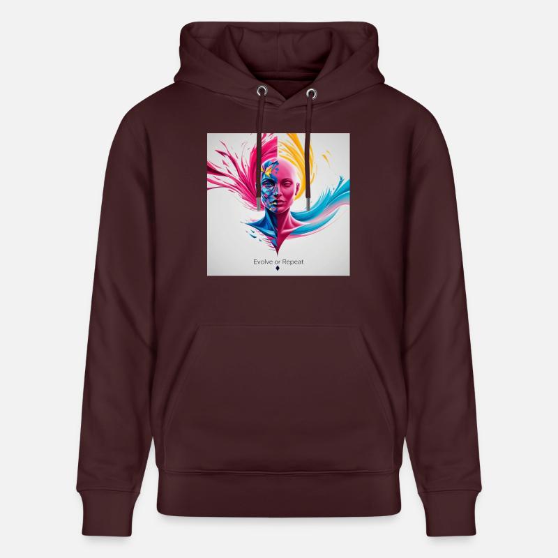 Evolve or repeat - Stanley/Stella Unisex Bio-Hoodie CRUISER  - Maroon