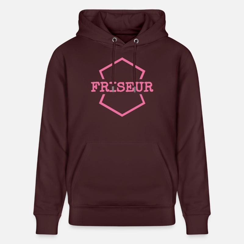 Le coiffeur comme travail - Sweat à capuche bio CRUISER Stanley/Stella Unisexe - maroon