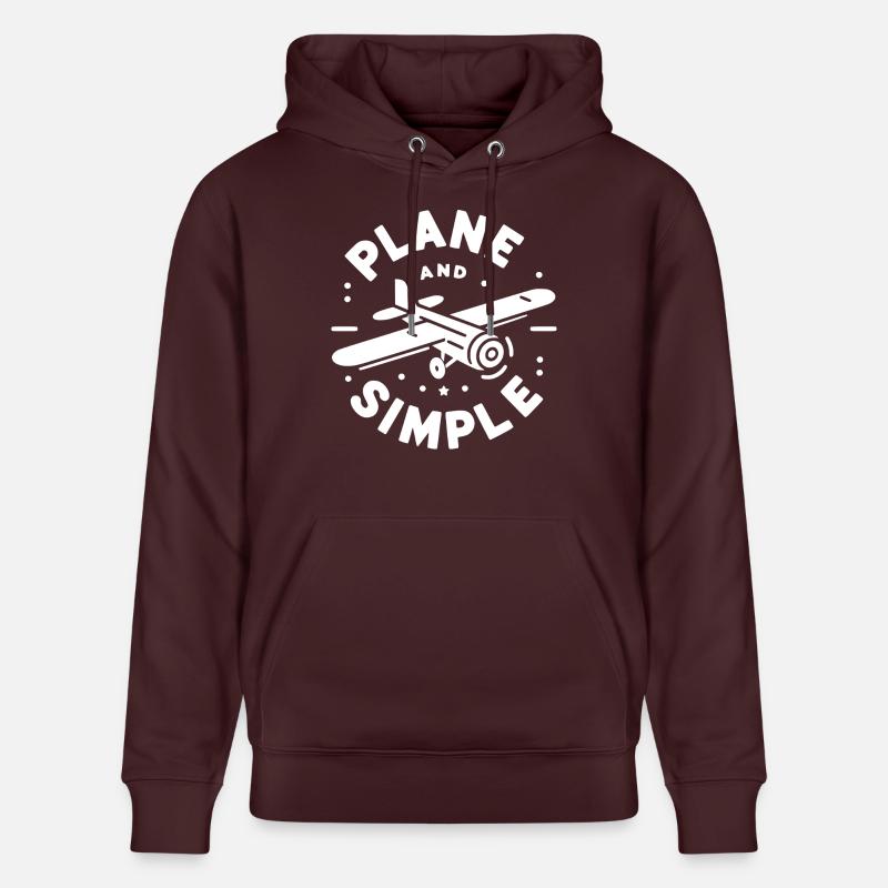 Plan et Simple - Sweat à capuche bio CRUISER Stanley/Stella Unisexe - maroon