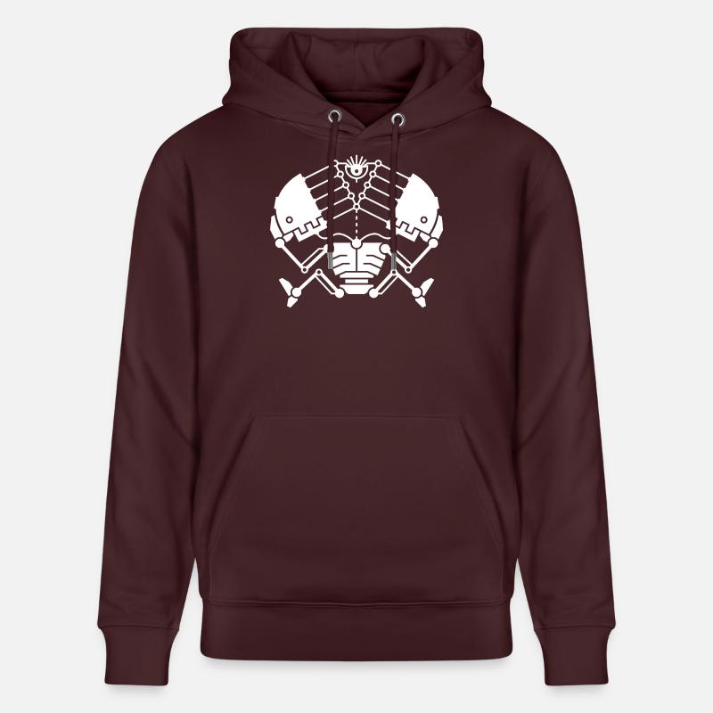 3rd Eye Robotics - version blanche - Sweat à capuche bio CRUISER Stanley/Stella Unisexe - maroon