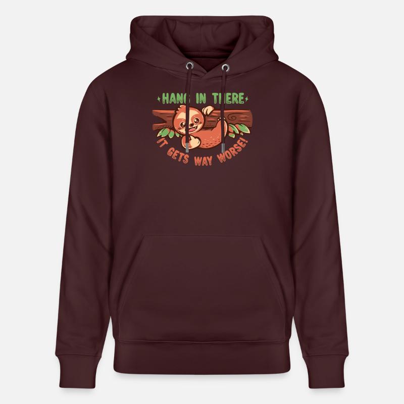 Tiens bon, ça empire bien - Sweat à capuche bio CRUISER Stanley/Stella Unisexe - maroon