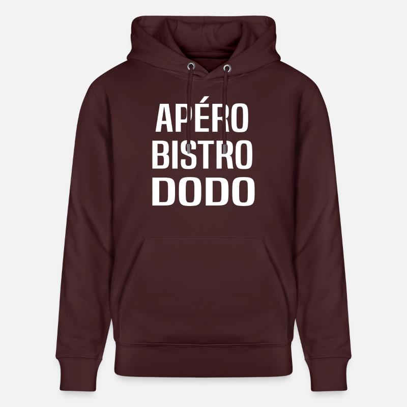 Apéro bistro dodo - Sweat à capuche bio CRUISER Stanley/Stella Unisexe - maroon
