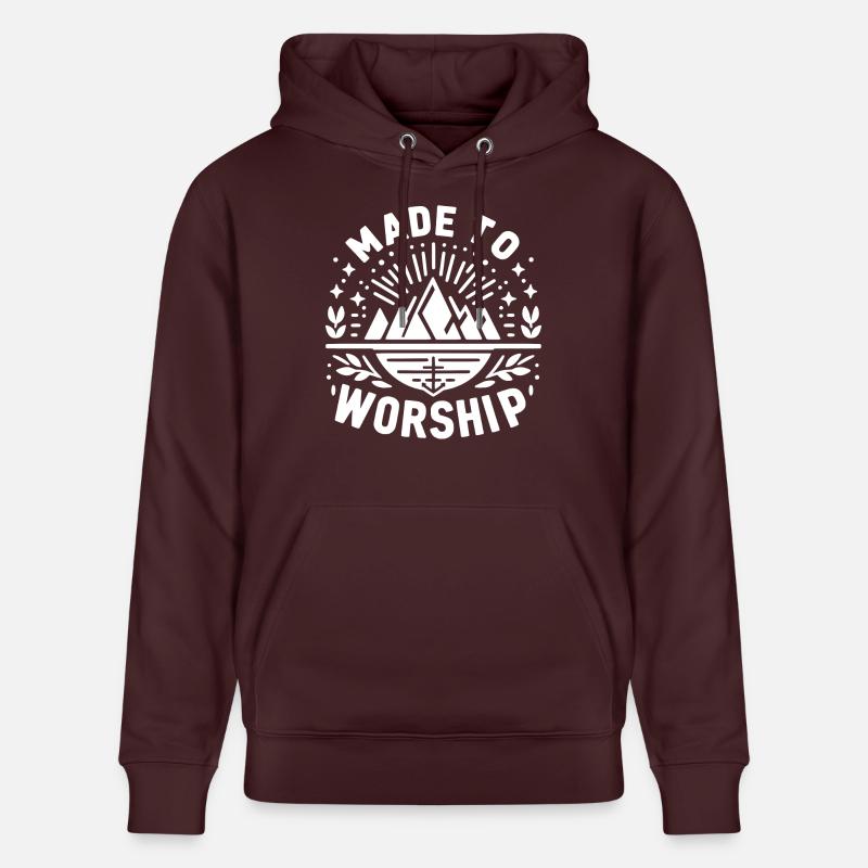 Fait pour adorer - Sweat à capuche bio CRUISER Stanley/Stella Unisexe - maroon