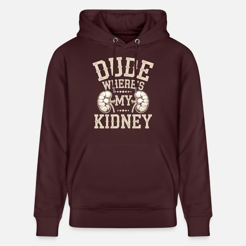 Idée de récupération amusante - Sweat à capuche bio CRUISER Stanley/Stella Unisexe - maroon