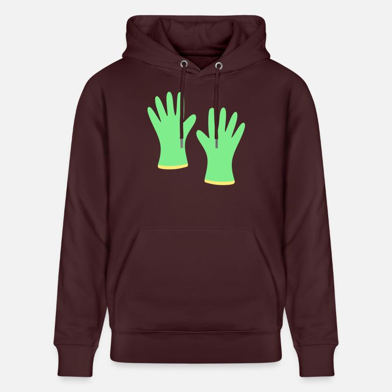 Gants de jardinage - Sweat à capuche bio CRUISER Stanley/Stella Unisexe - maroon