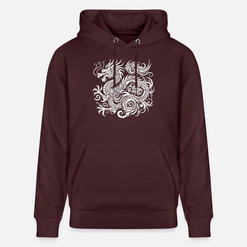 Dragon Chine - Sweat à capuche bio CRUISER Stanley/Stella Unisexe - maroon