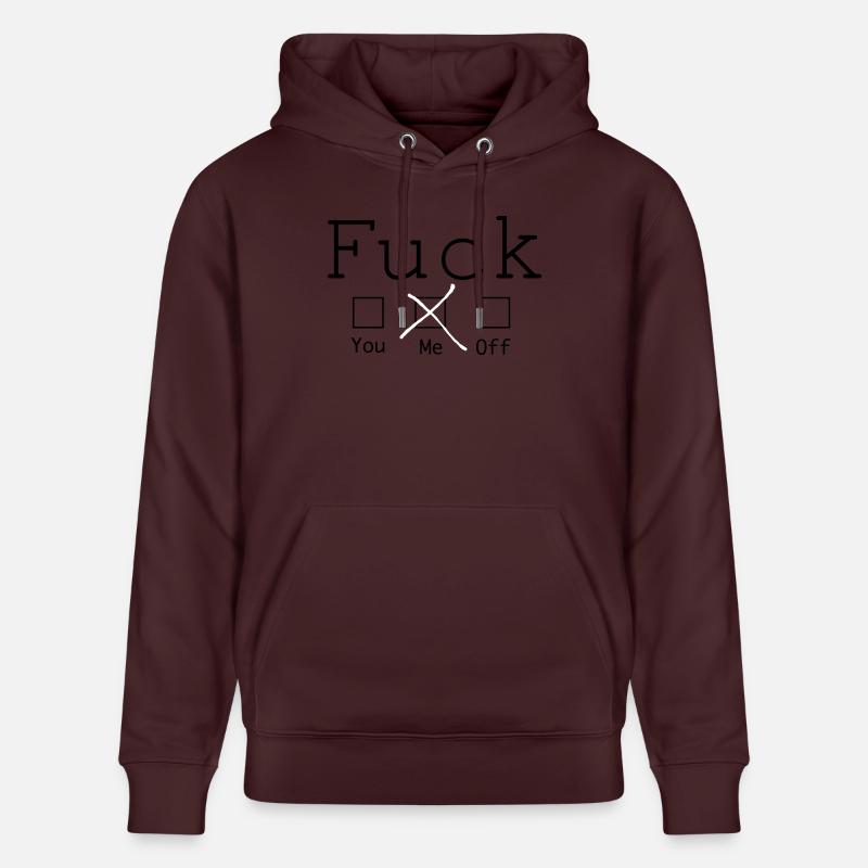 Fuck me! 2c - Sweat à capuche bio CRUISER Stanley/Stella Unisexe - maroon