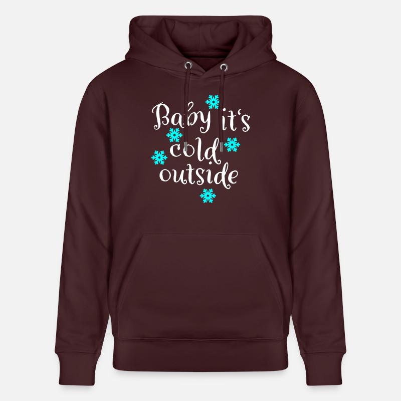 froid - Sweat à capuche bio CRUISER Stanley/Stella Unisexe - maroon