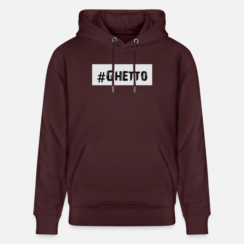 Ghetto - Sweat à capuche bio CRUISER Stanley/Stella Unisexe - maroon