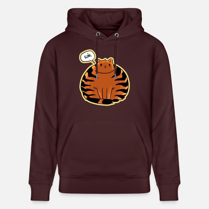 Chat Roar - Sweat à capuche bio CRUISER Stanley/Stella Unisexe - maroon