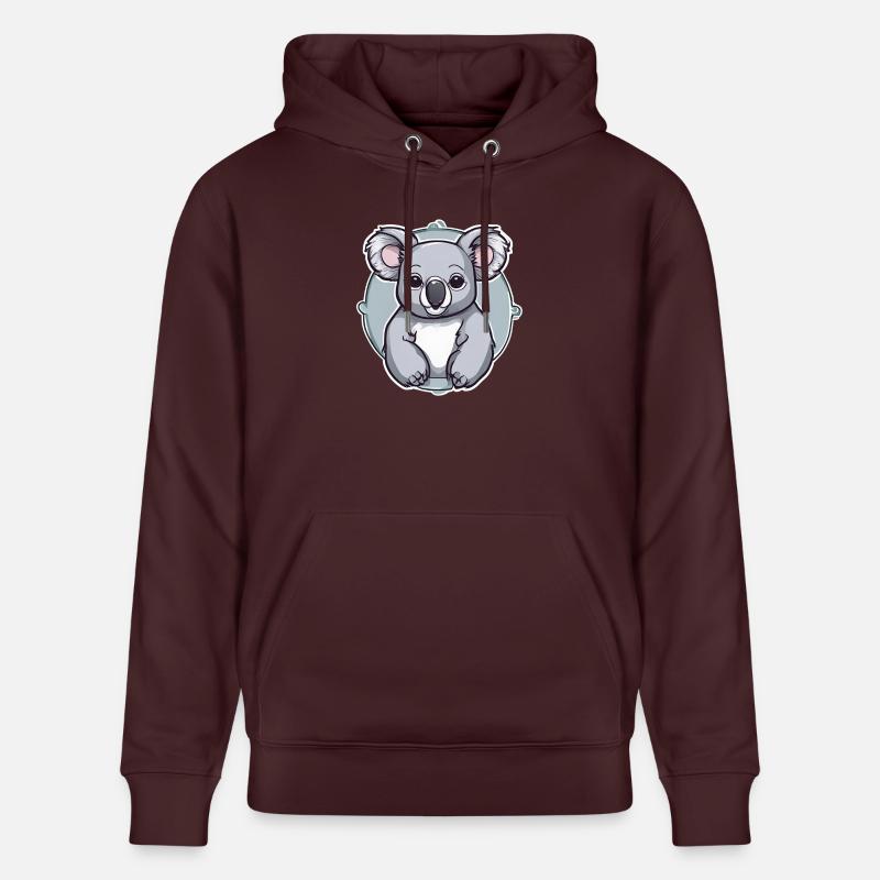 Bébé koala - Sweat à capuche bio CRUISER Stanley/Stella Unisexe - maroon