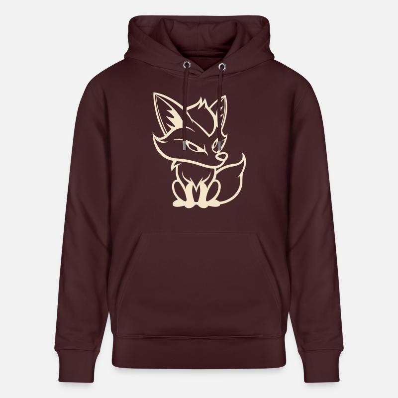 Bande dessinée Fox - Sweat à capuche bio CRUISER Stanley/Stella Unisexe - maroon