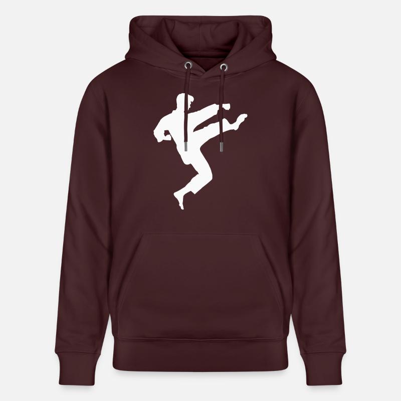 karaté - Sweat à capuche bio CRUISER Stanley/Stella Unisexe - maroon