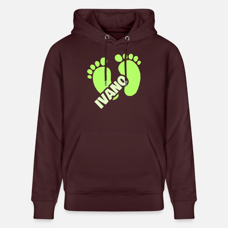 Ivano comme naissance - Sweat à capuche bio CRUISER Stanley/Stella Unisexe - maroon
