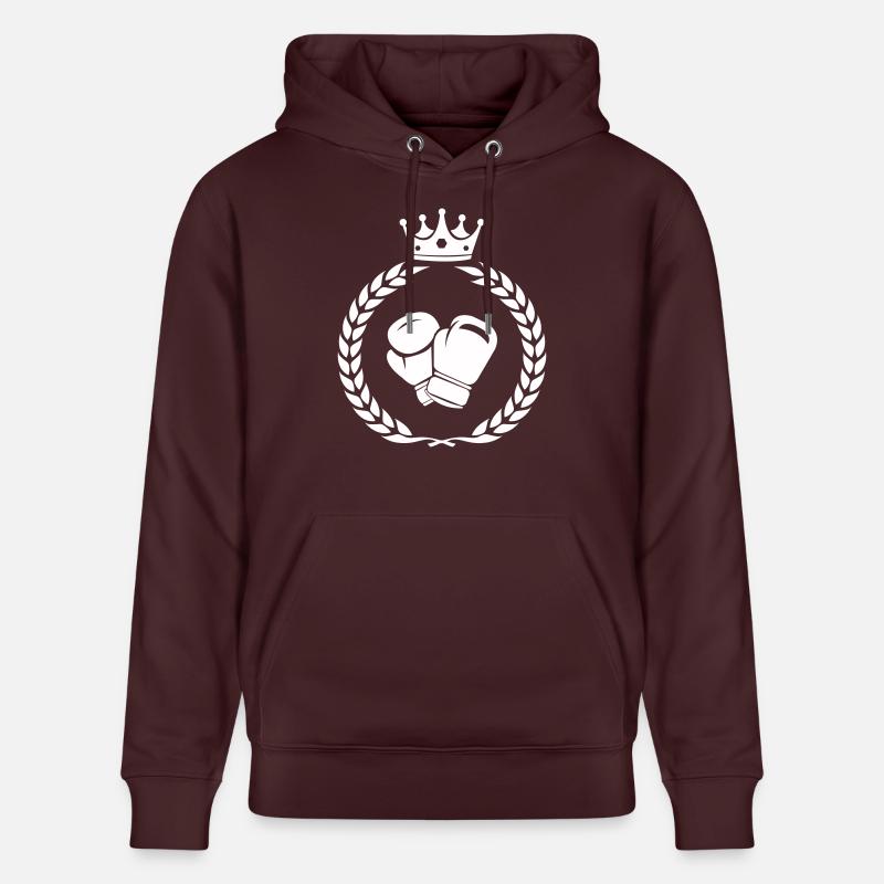 Couronne de boxe - Sweat à capuche bio CRUISER Stanley/Stella Unisexe - maroon