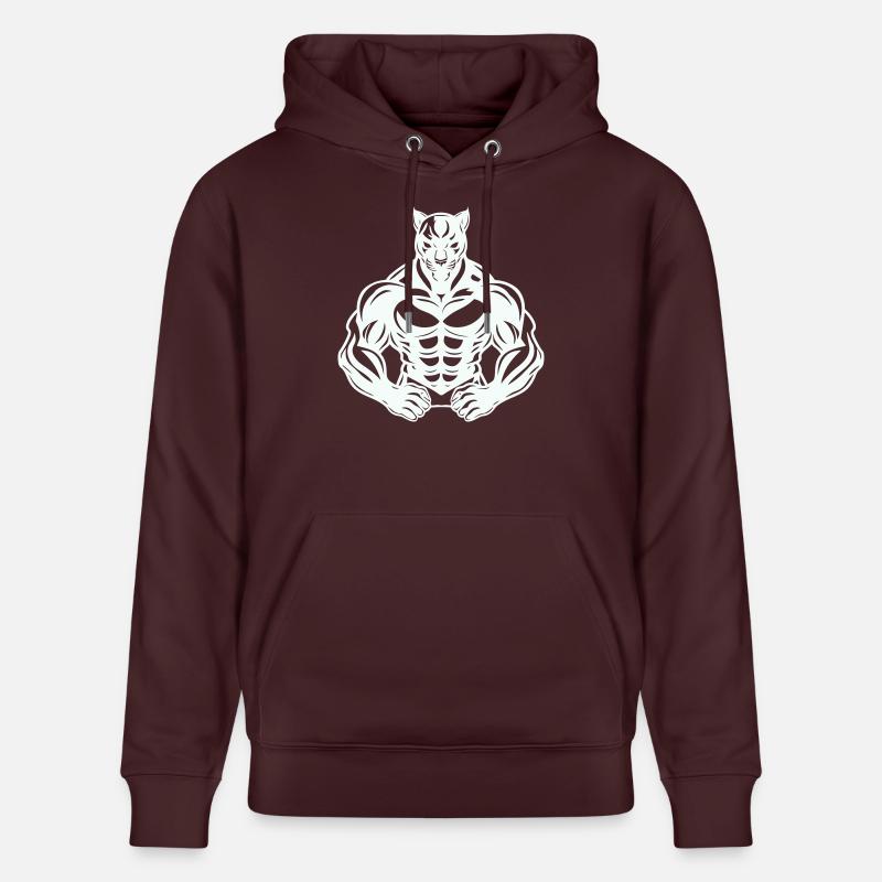 Bande dessinée Panthère - Sweat à capuche bio CRUISER Stanley/Stella Unisexe - maroon
