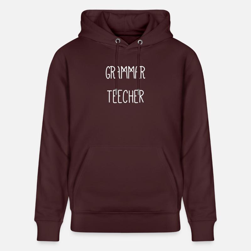 Professeur de grammaire autodérisoire - Sweat à capuche bio CRUISER Stanley/Stella Unisexe - maroon