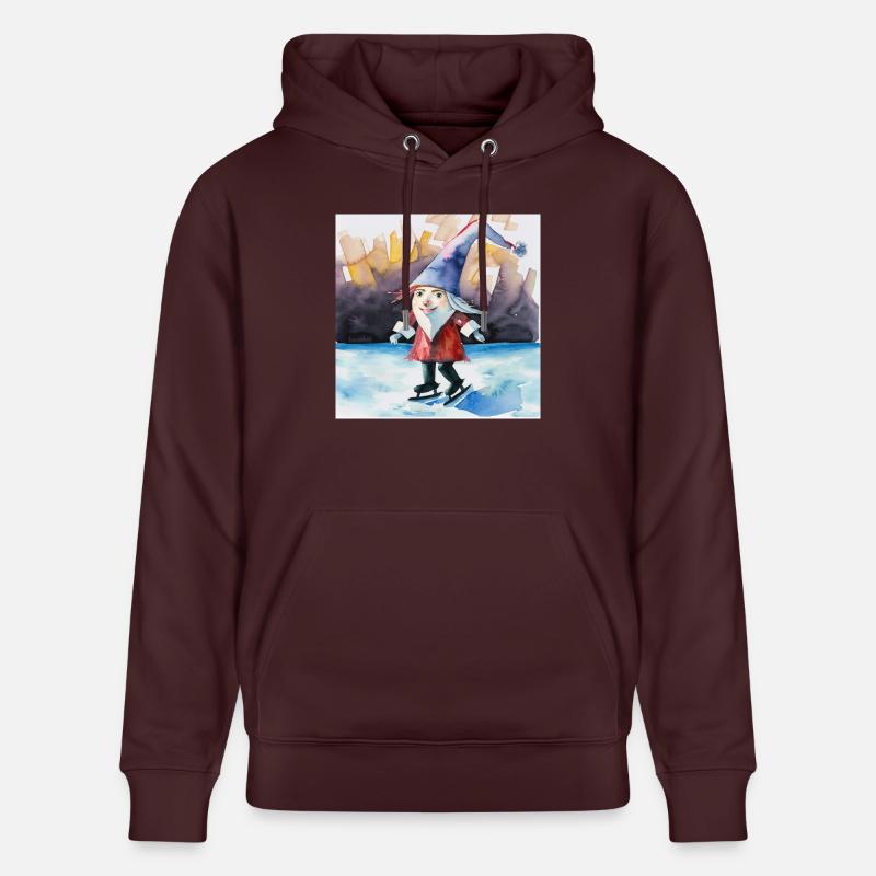 Je suis heureux - Sweat à capuche bio CRUISER Stanley/Stella Unisexe - maroon