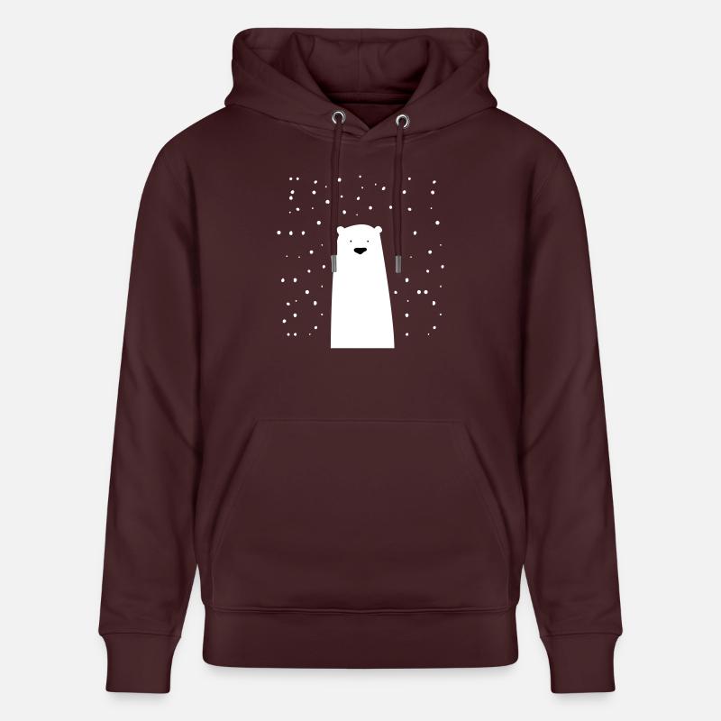 icebear - Sweat à capuche bio CRUISER Stanley/Stella Unisexe - maroon