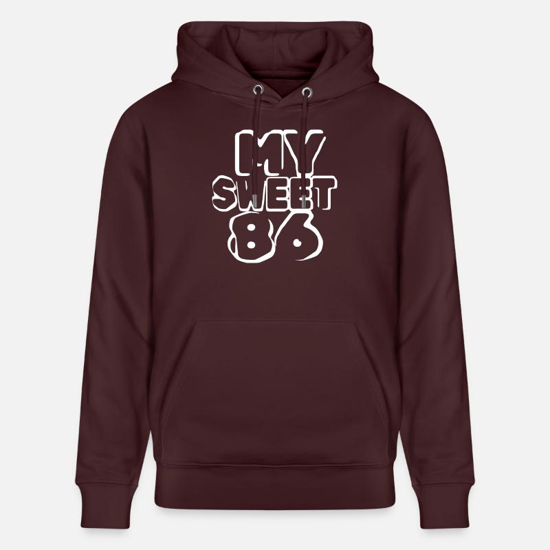 Doux 86 - Sweat à capuche bio CRUISER Stanley/Stella Unisexe - maroon