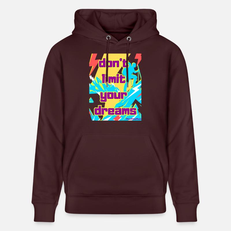 Ne limitez pas vos rêves - Sweat à capuche bio CRUISER Stanley/Stella Unisexe - maroon