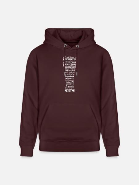 Beer,craft beer - Stanley/Stella Unisex Bio-Hoodie CRUISER  - Maroon