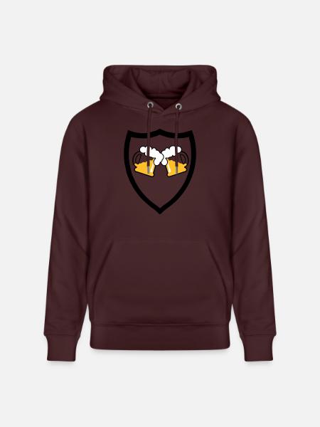 Bier Emblem 3c - Stanley/Stella Unisex Bio-Hoodie CRUISER  - Maroon