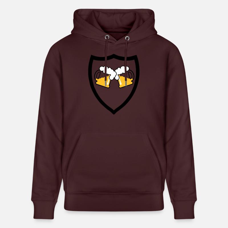 Emblème de bière 3c - Sweat à capuche bio CRUISER Stanley/Stella Unisexe - maroon