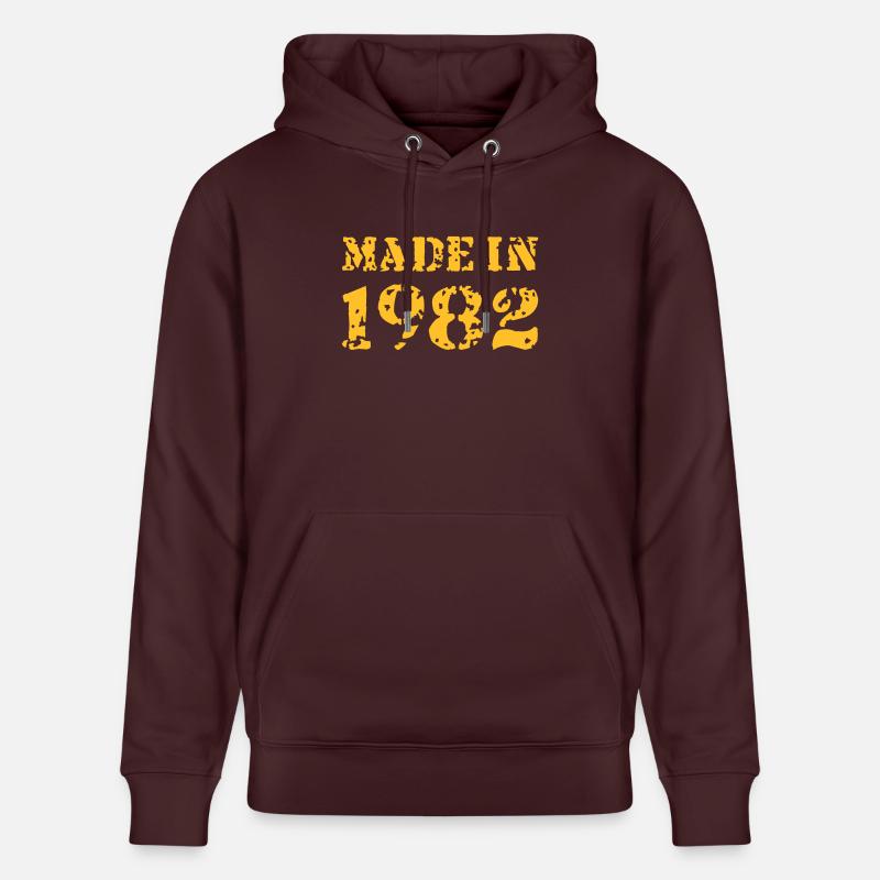 Made in 1982 - Sweat à capuche bio CRUISER Stanley/Stella Unisexe - maroon