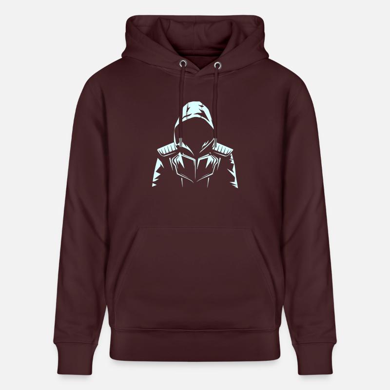 VISUALISATION - Sweat à capuche bio CRUISER Stanley/Stella Unisexe - maroon