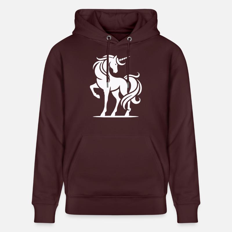 licorne - Sweat à capuche bio CRUISER Stanley/Stella Unisexe - maroon