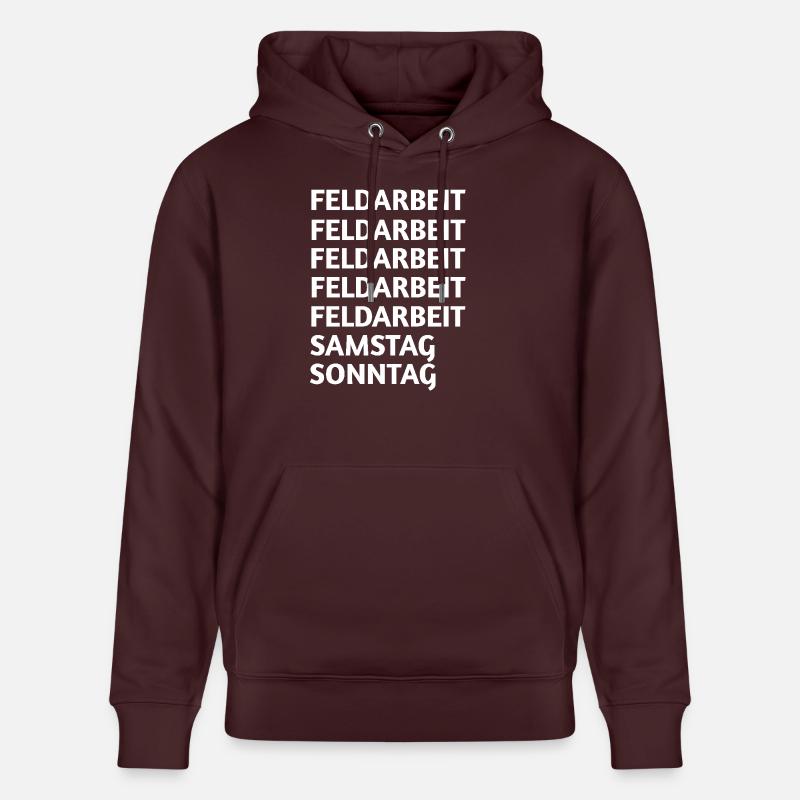 Travail sur le terrain - Sweat à capuche bio CRUISER Stanley/Stella Unisexe - maroon