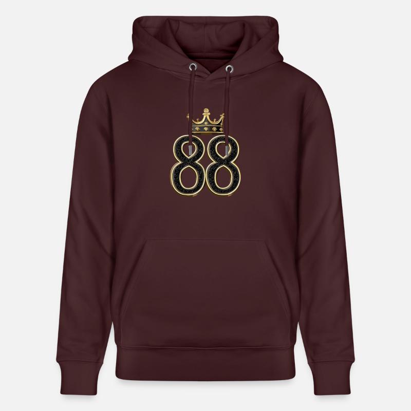Couronne à 88 chiffres - Sweat à capuche bio CRUISER Stanley/Stella Unisexe - maroon